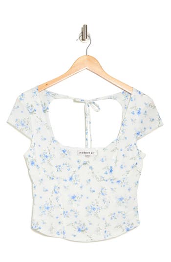 Madden Girl Cap Sleeve Corset Top