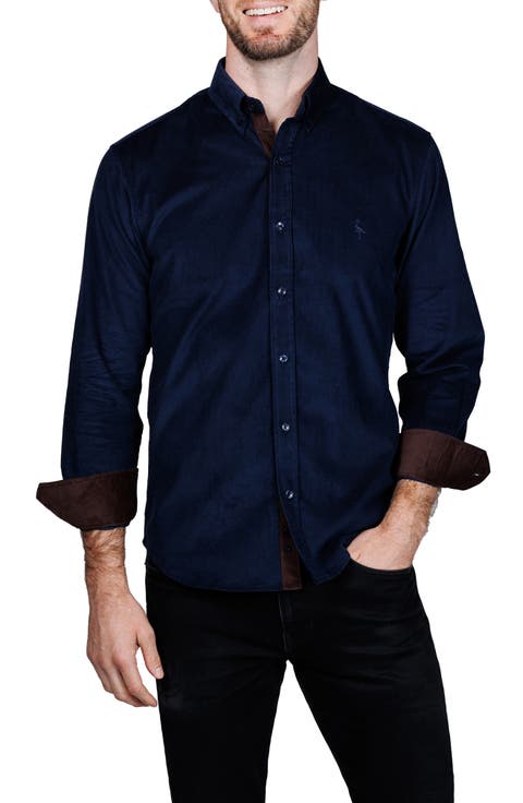 Corduroy Button-Up Shirt