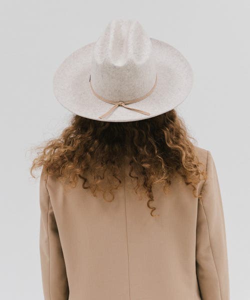 Gigi Pip Ezra Western Hat In Mixed Grey