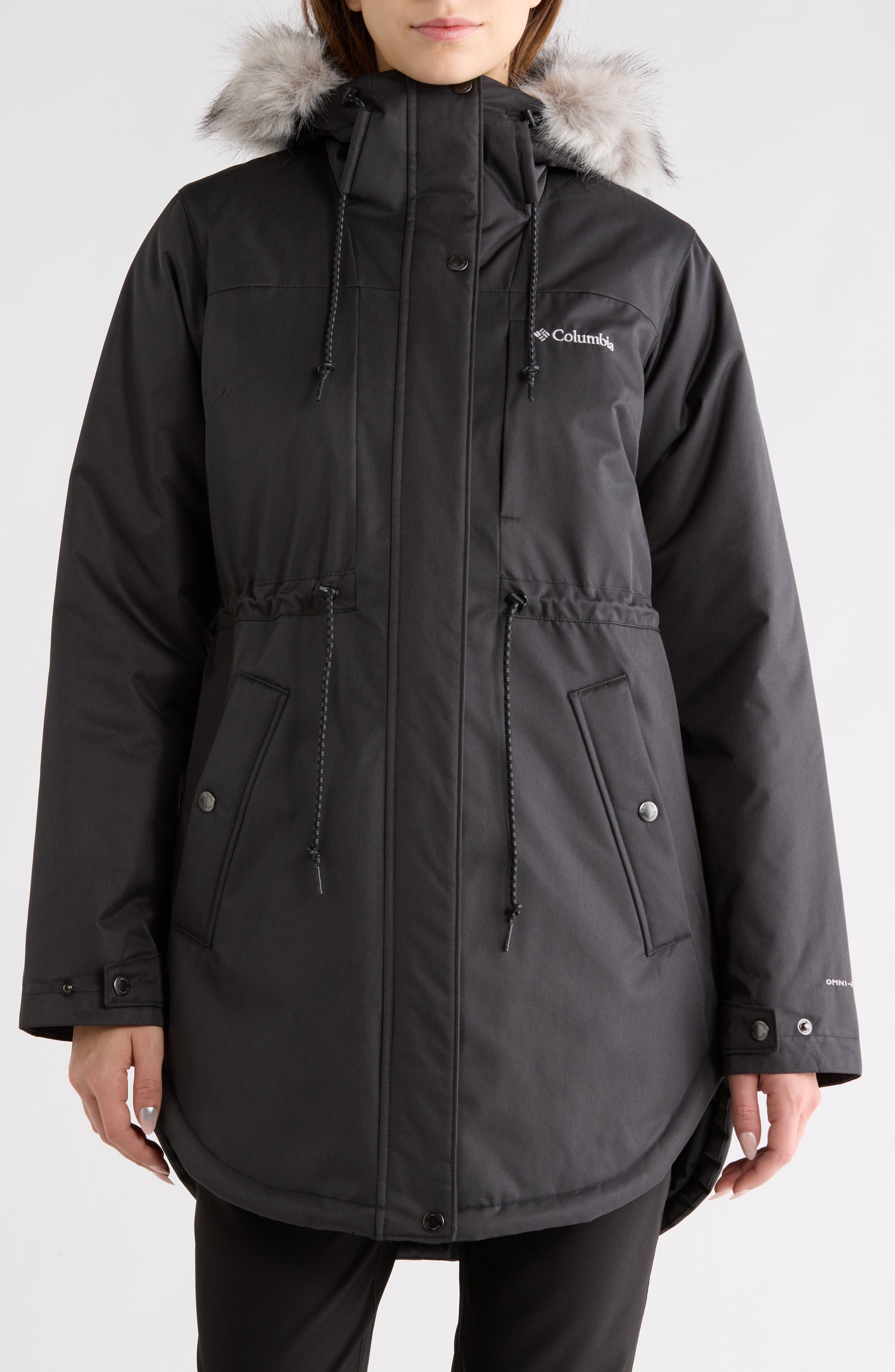 Columbia Suttle Mountain II Faux Fur Trim Water Repellent Insulated Jacket