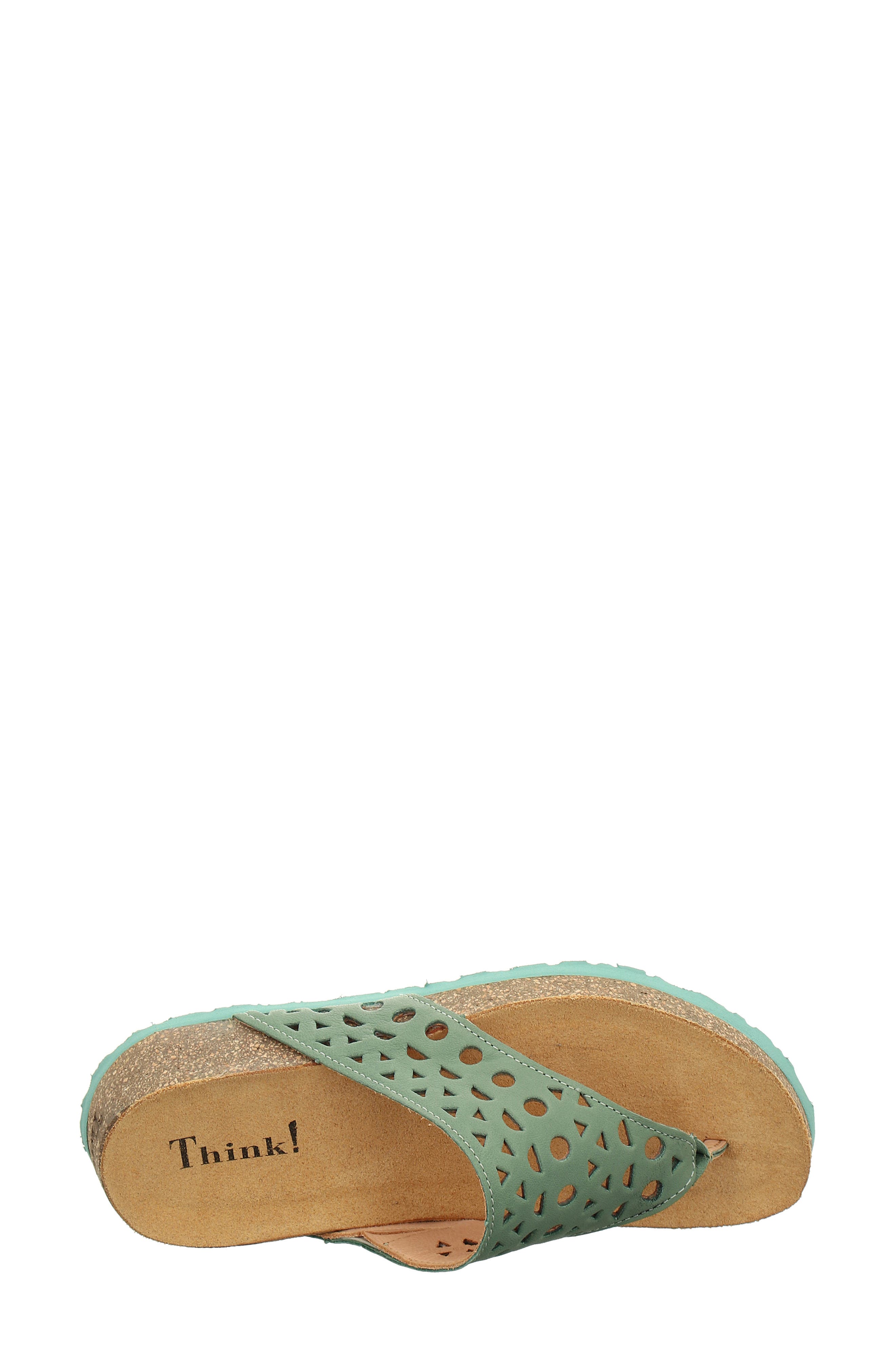 Think! Koak Perforated Sandal, Alternate, color, Verdolina