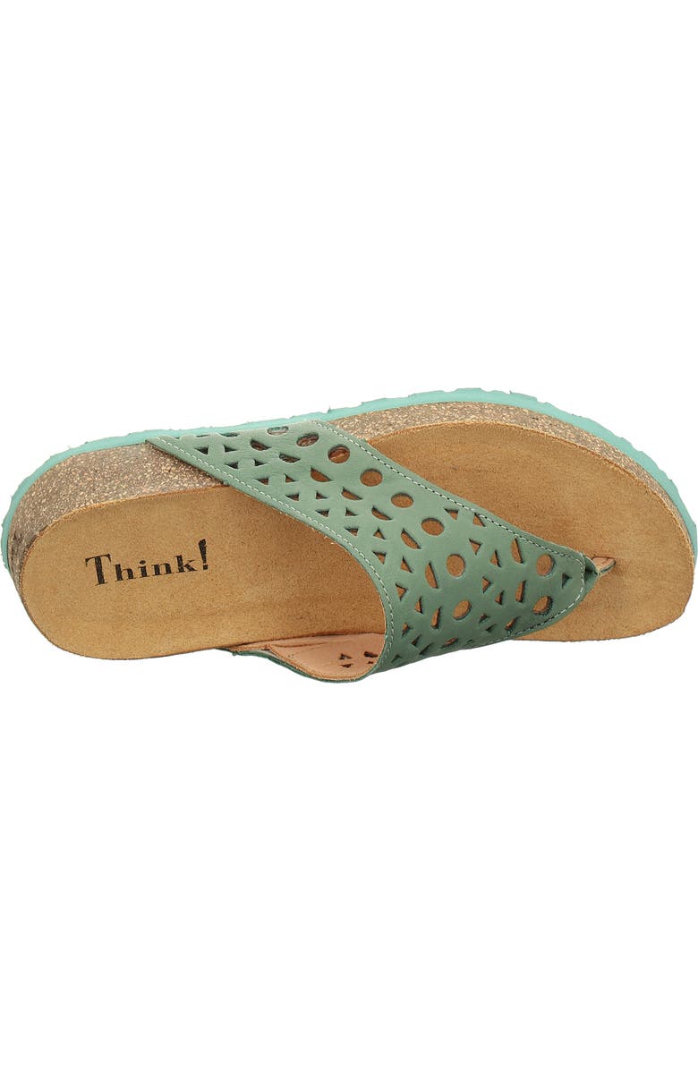 Think! Koak Perforated Sandal, Alternate, color, Verdolina