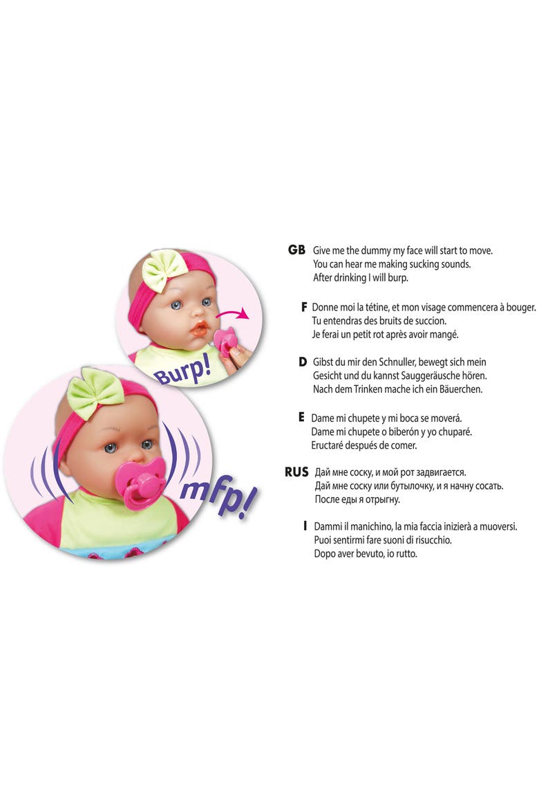 15 Inch Moving Face Baby Interactive Doll, Alternate, color, Multicolored