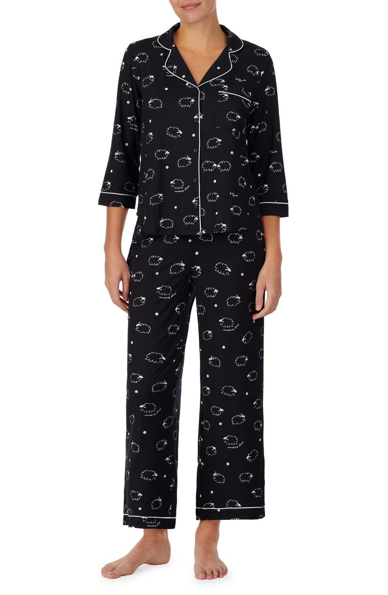 Kate Spade New York print pajamas, Main, color, 