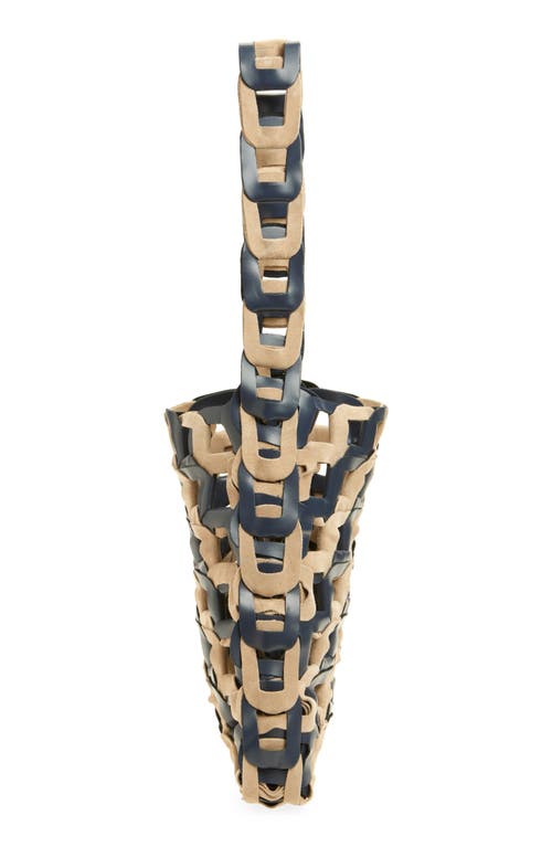 Sc103 Medium Links Leather Tote In Multi