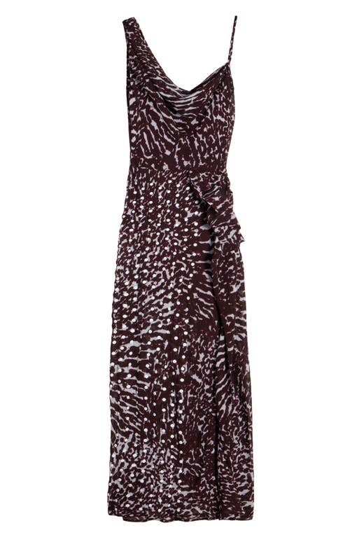 Dries Van Noten Deyon Mixed Print Midi Dress