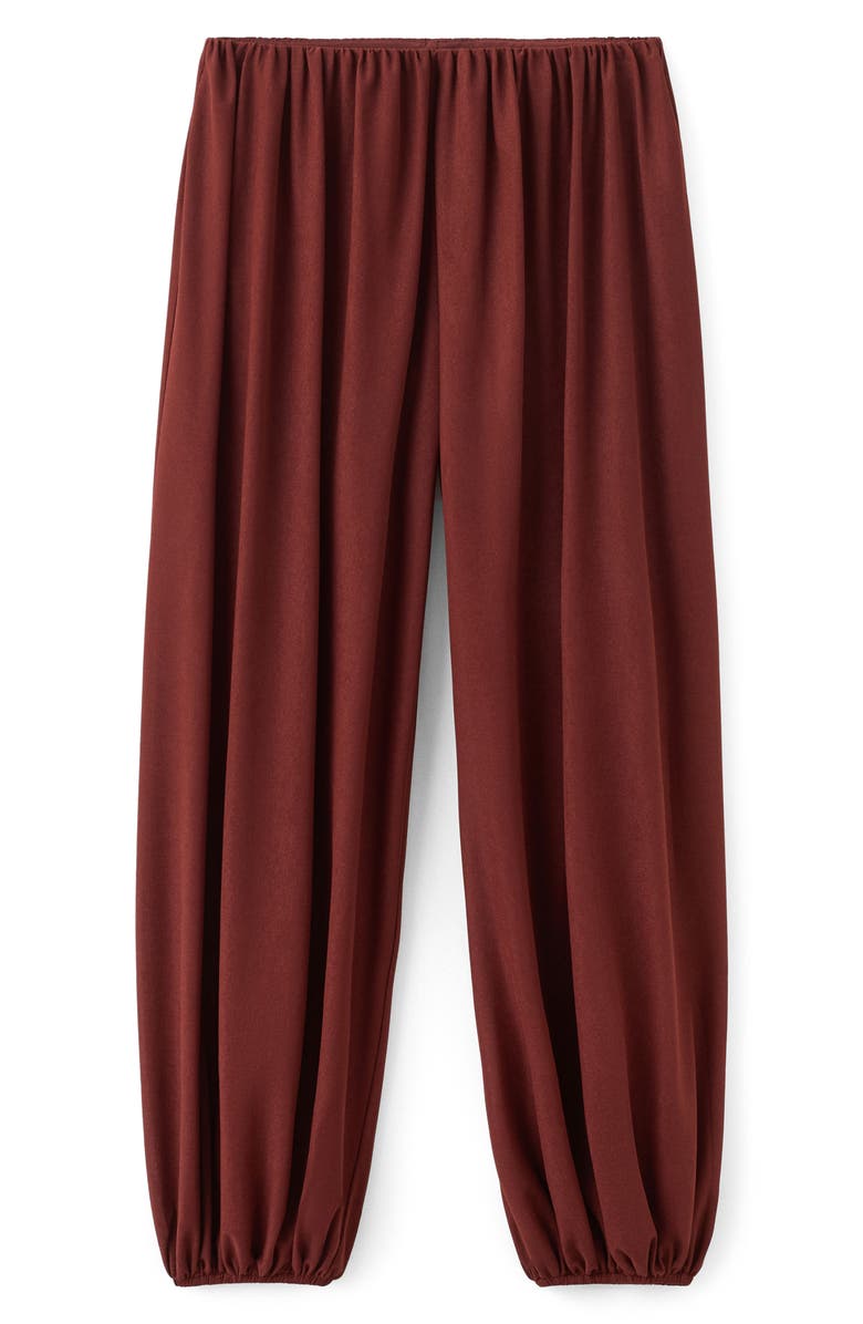 MANGO Pleated Balloon Pants, Main, color, Russet