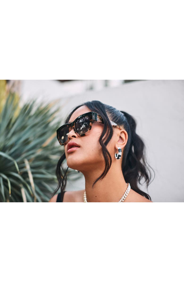 QUAY After Hours Luxe 51mm Polarized Square Sunglasses  display picture 3