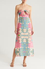 ALICIA BELL Bowie Strapless Maxi Cover-Up Sundress