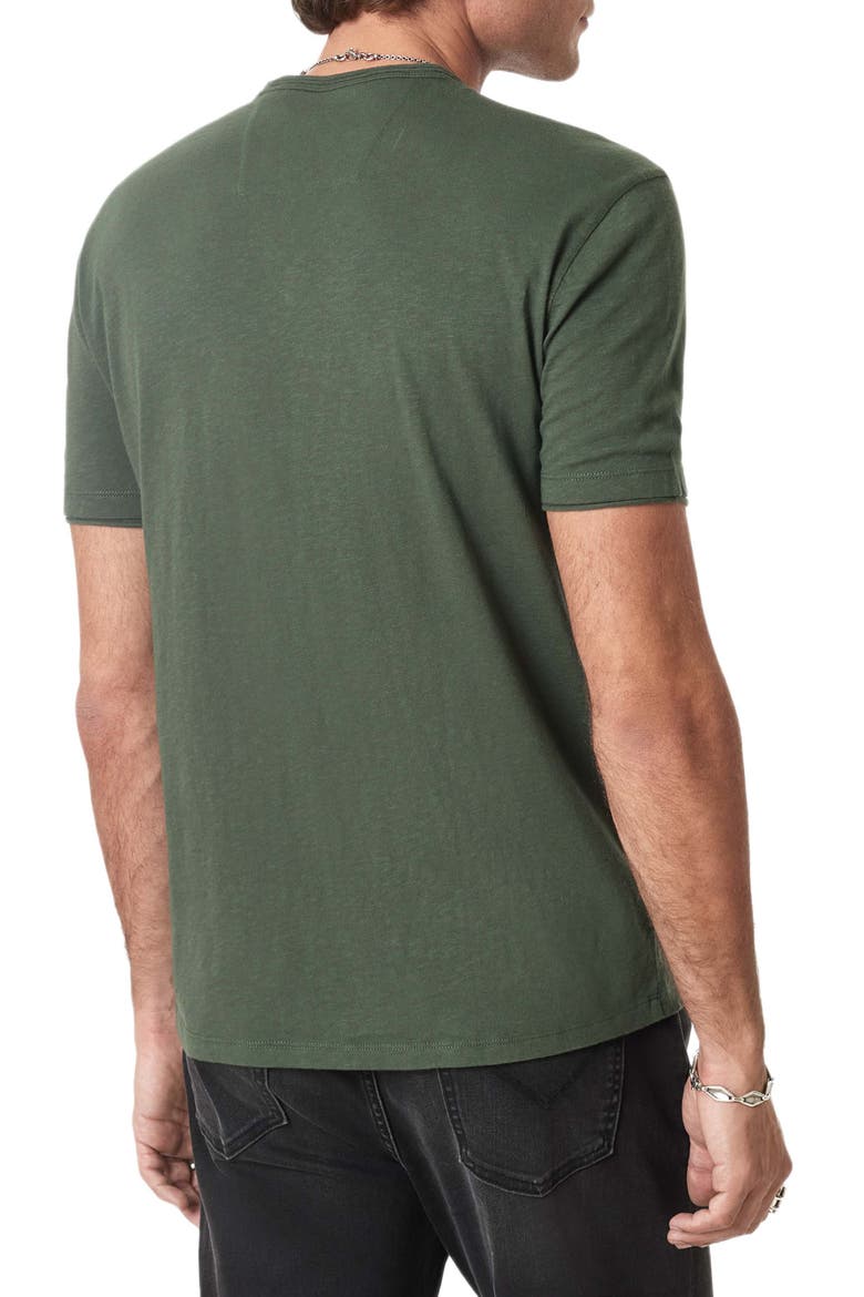 Miles Slub Organic Cotton V-Neck T-Shirt, Alternate, color, MOSS