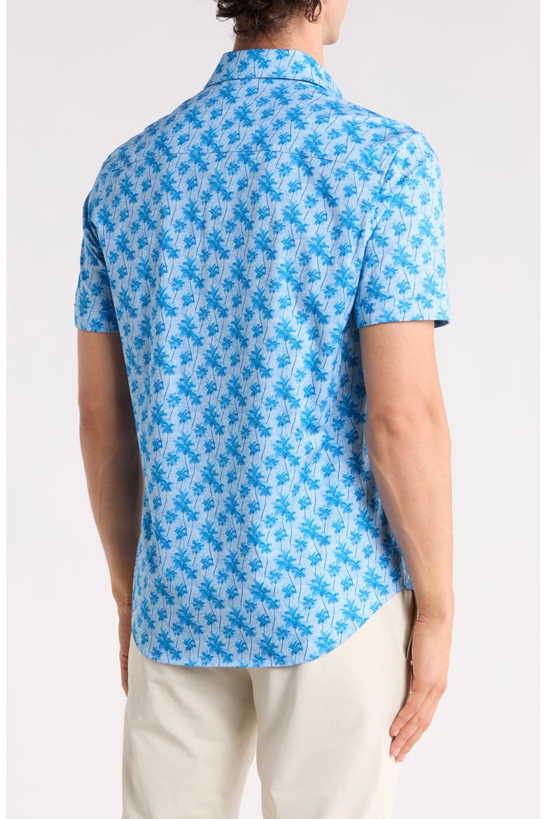 Short Sleeve Woven Shirt, Alternate, color, CLASSIC BLUE