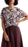 Seasalt Cornwall Tor Grass Floral Organic Cotton Jersey Button-Up Shirt