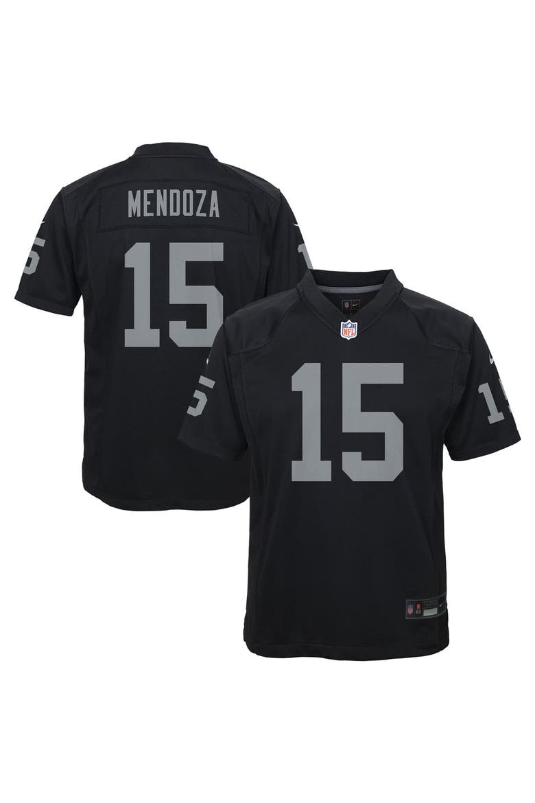 Youth Nike Fernando Mendoza Black Las Vegas Raiders Team Game Jersey, Main, color, Black