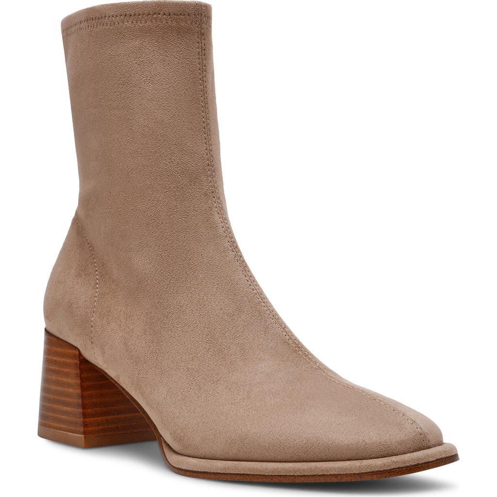 Steve Madden Pammy Block Heel Bootie In Brown