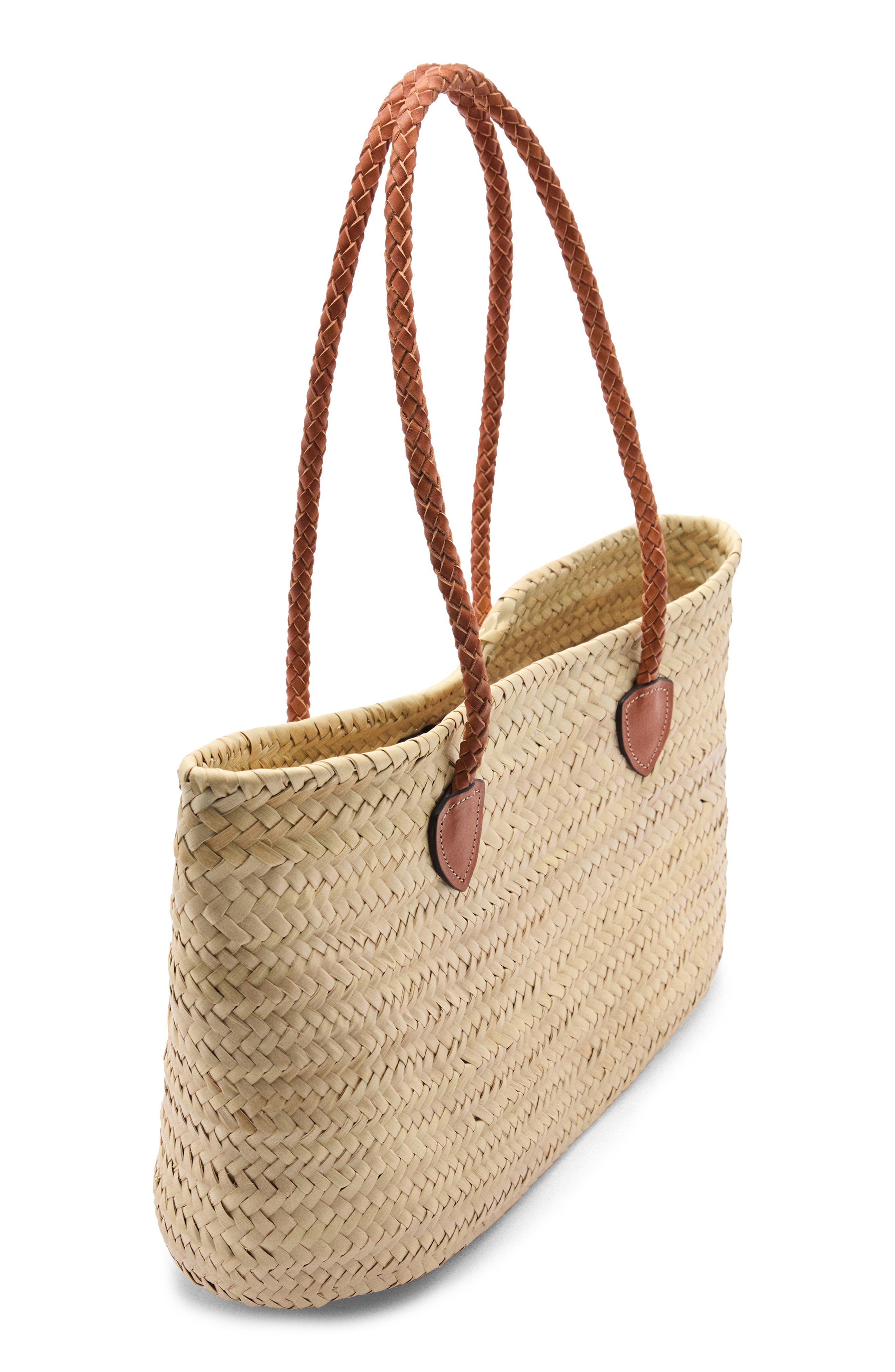 MANGO Double Strap Basket Bag, Alternate, color, 