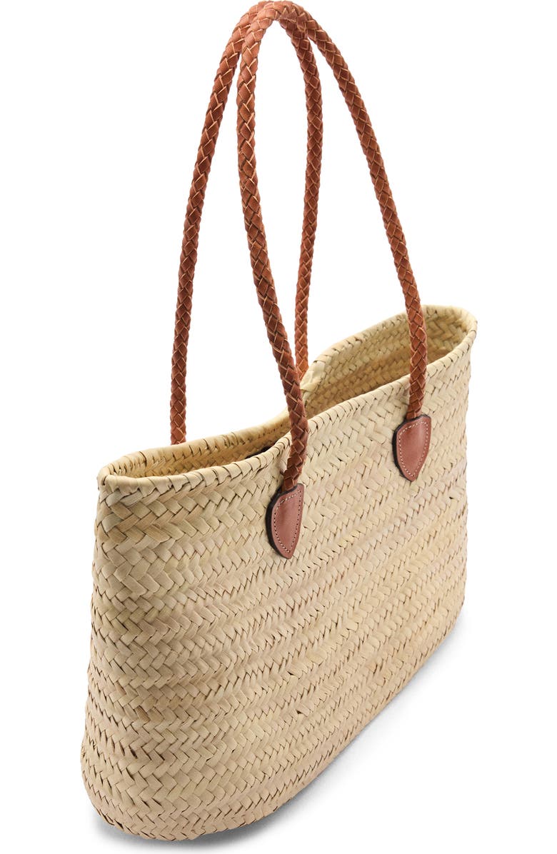 MANGO Double Strap Basket Bag, Alternate, color,