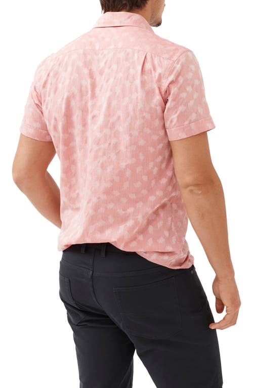 Rodd & Gunn Ashburton Short Sleeve Button-up Shirt In Coral