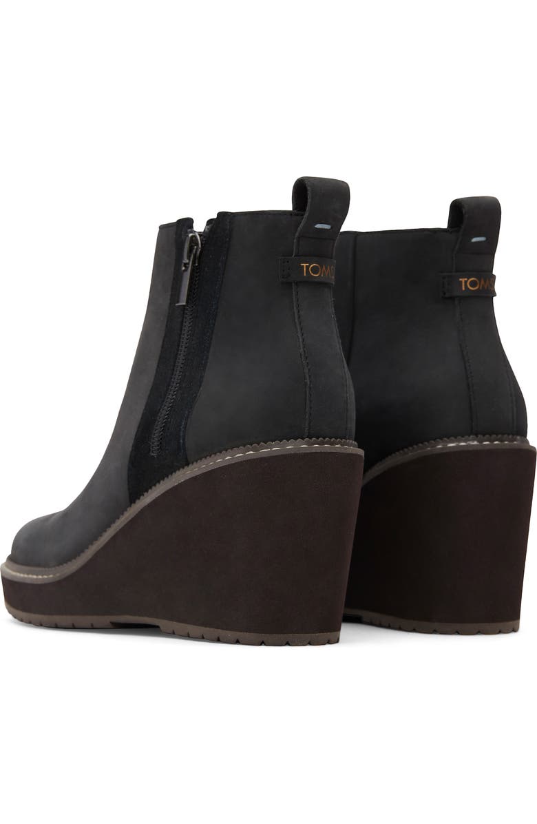 TOMS Raven Water Resistant Wedge Ankle Boot, Alternate, color,