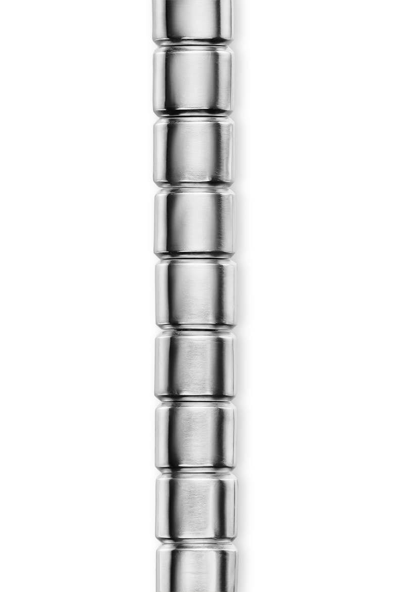 Men's Spiritual Beads Flat Bead Bracelet in Sterling Silver, 8mm, Alternate, color, SILVER