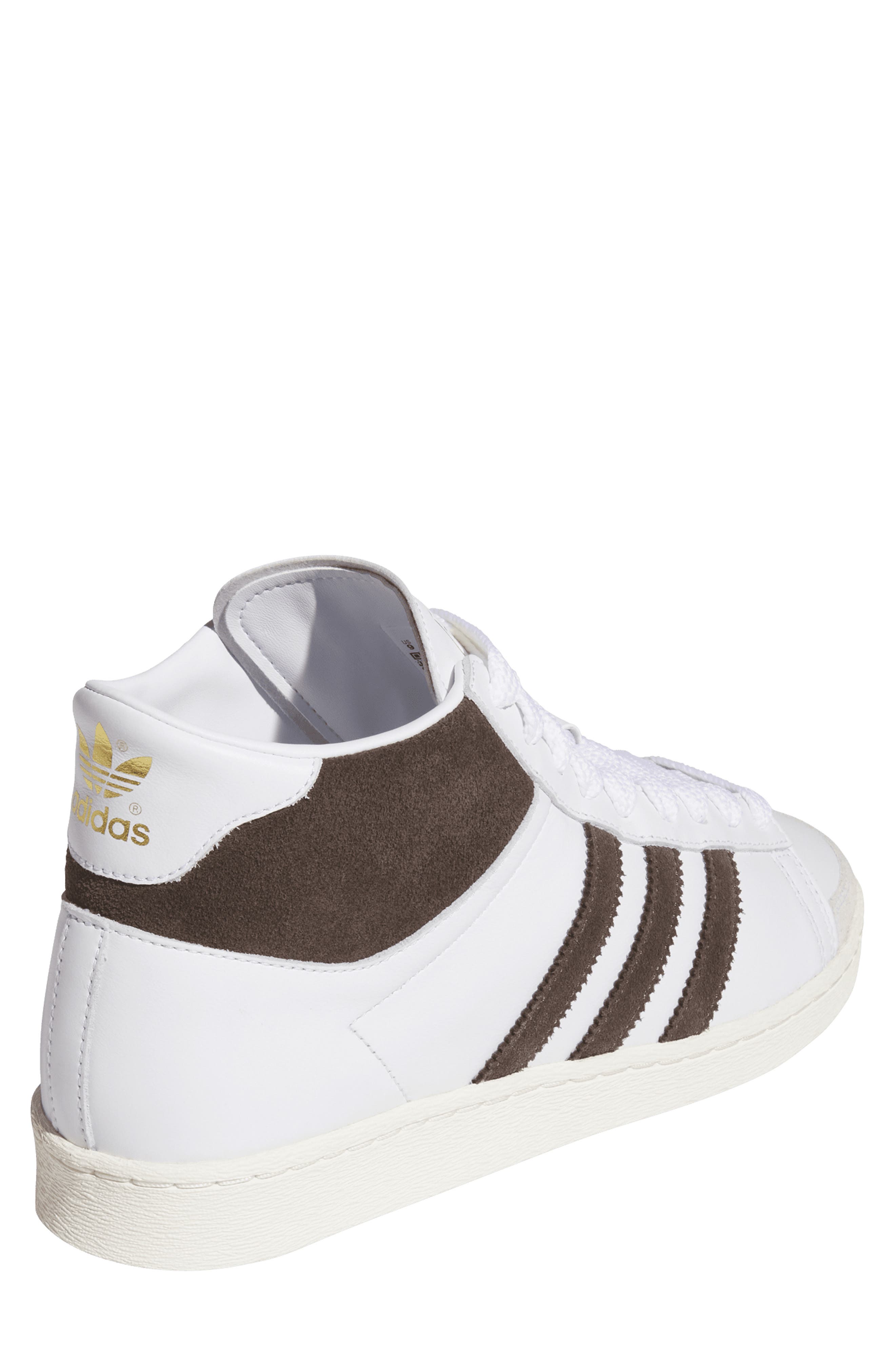 adidas Gender Inclusive Jabbar Hi Basketball Sneaker, Alternate, color, White/ Coffee/ Off White