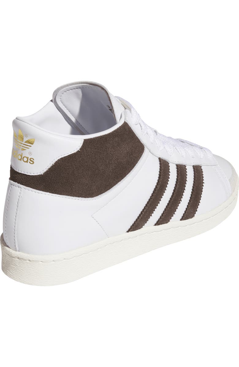 adidas Gender Inclusive Jabbar Hi Basketball Sneaker, Alternate, color, White/ Coffee/ Off White