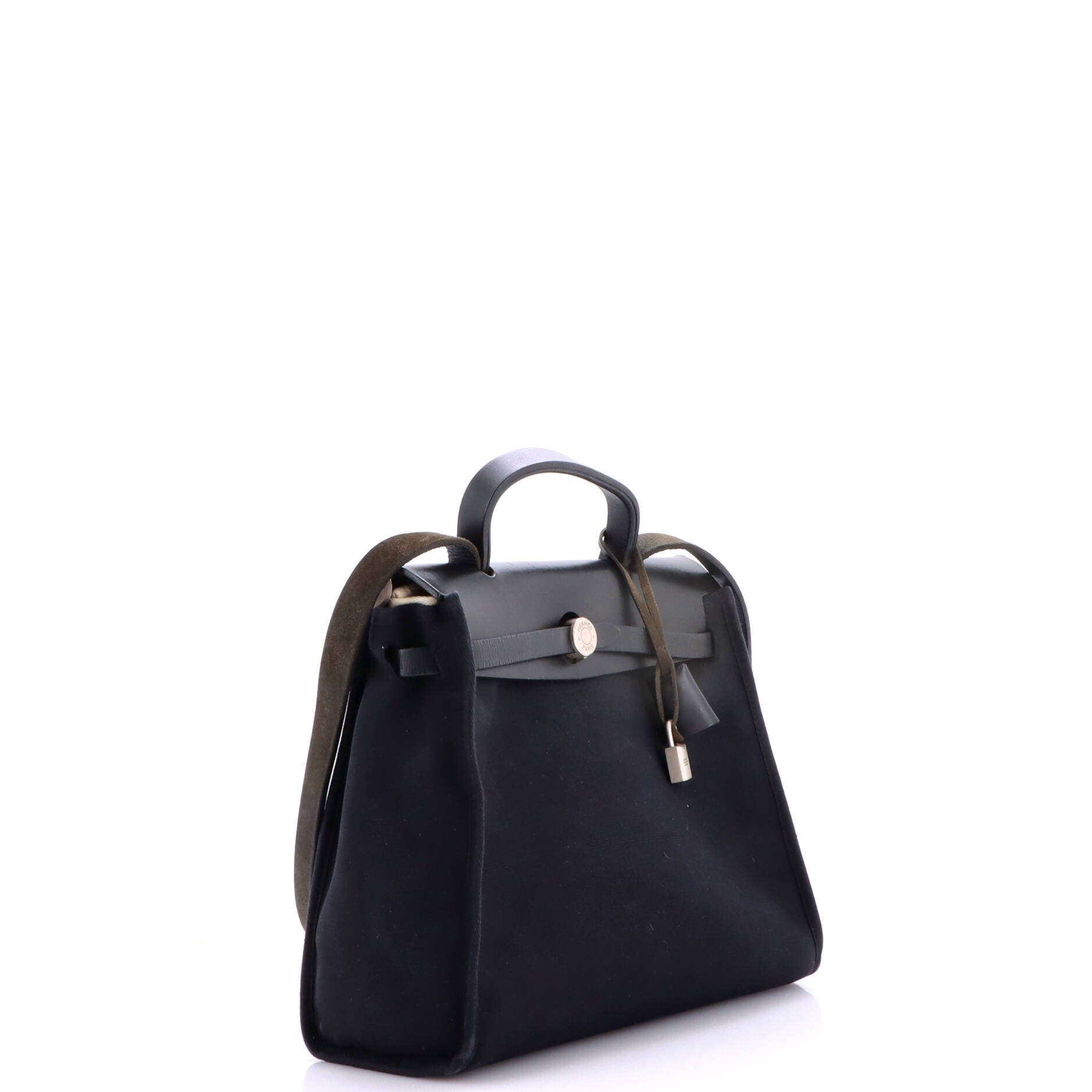 Herbag Toile and Leather PM, Alternate, color, Black