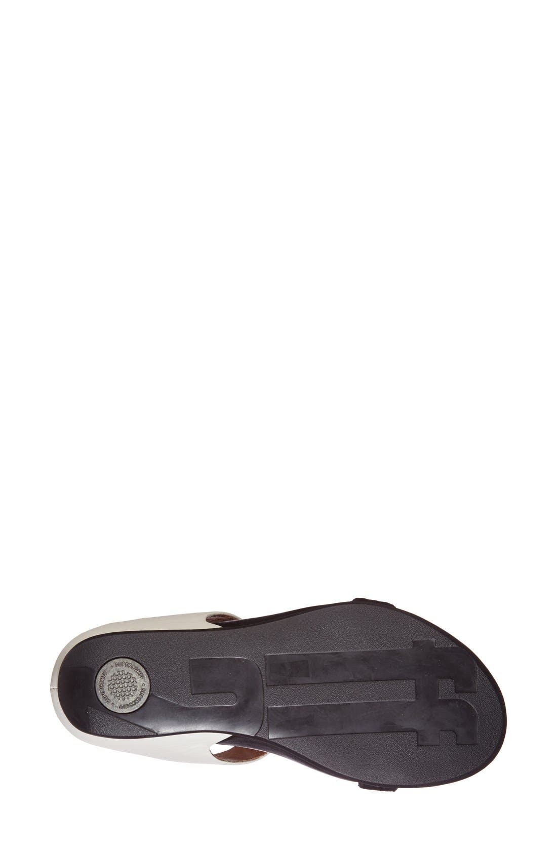 FitFlop™ 'Banda' Slide Sandal, Alternate, color, BLACK/ WHITE