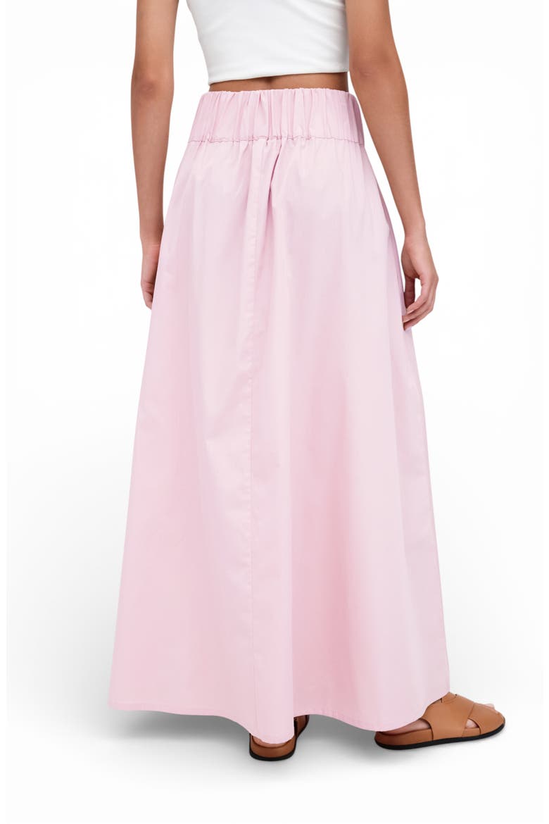 Raven Cotton Poplin Maxi Skirt, Alternate, color, PINK
