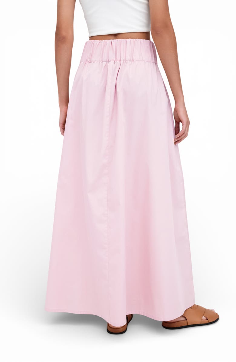 Marcella Raven Cotton Poplin Maxi Skirt, Alternate, color, Pink