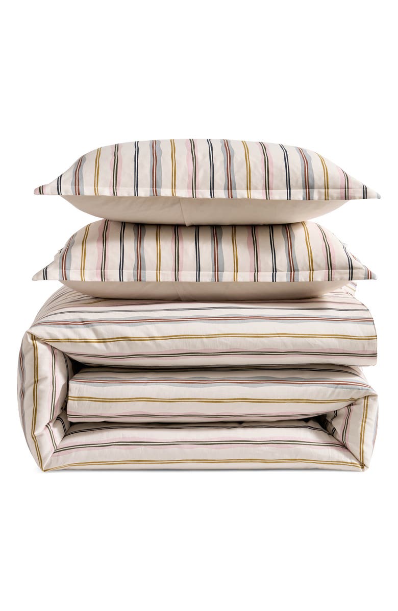 Ted Baker Scallop Stripe Comforter & Pillow Shams Set, Main, color, 