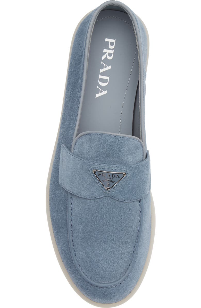 Prada St. Tropez Loafer, Alternate, color, Denim