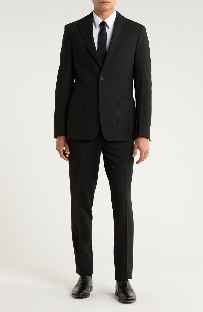 Calvin Klein Slim Fit Suit, Main, color, Black