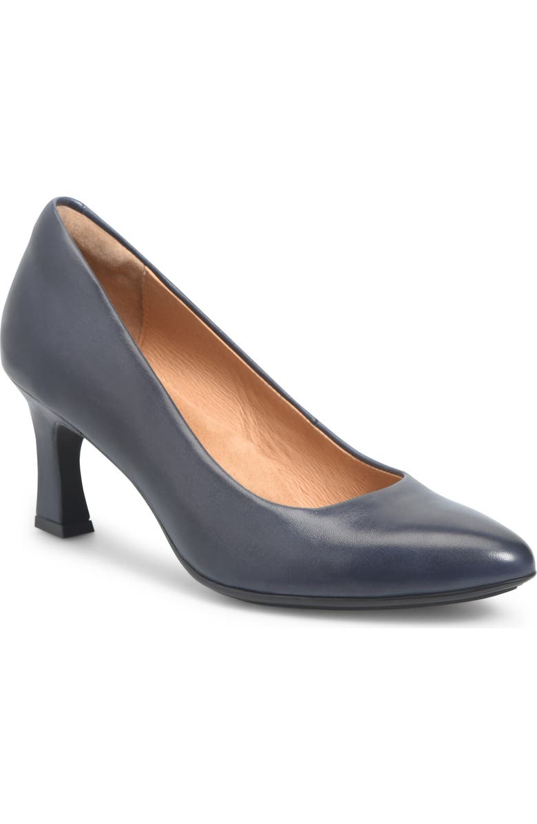 Söfft Samy Pointed Toe Pump, Main, color, Sky Navy