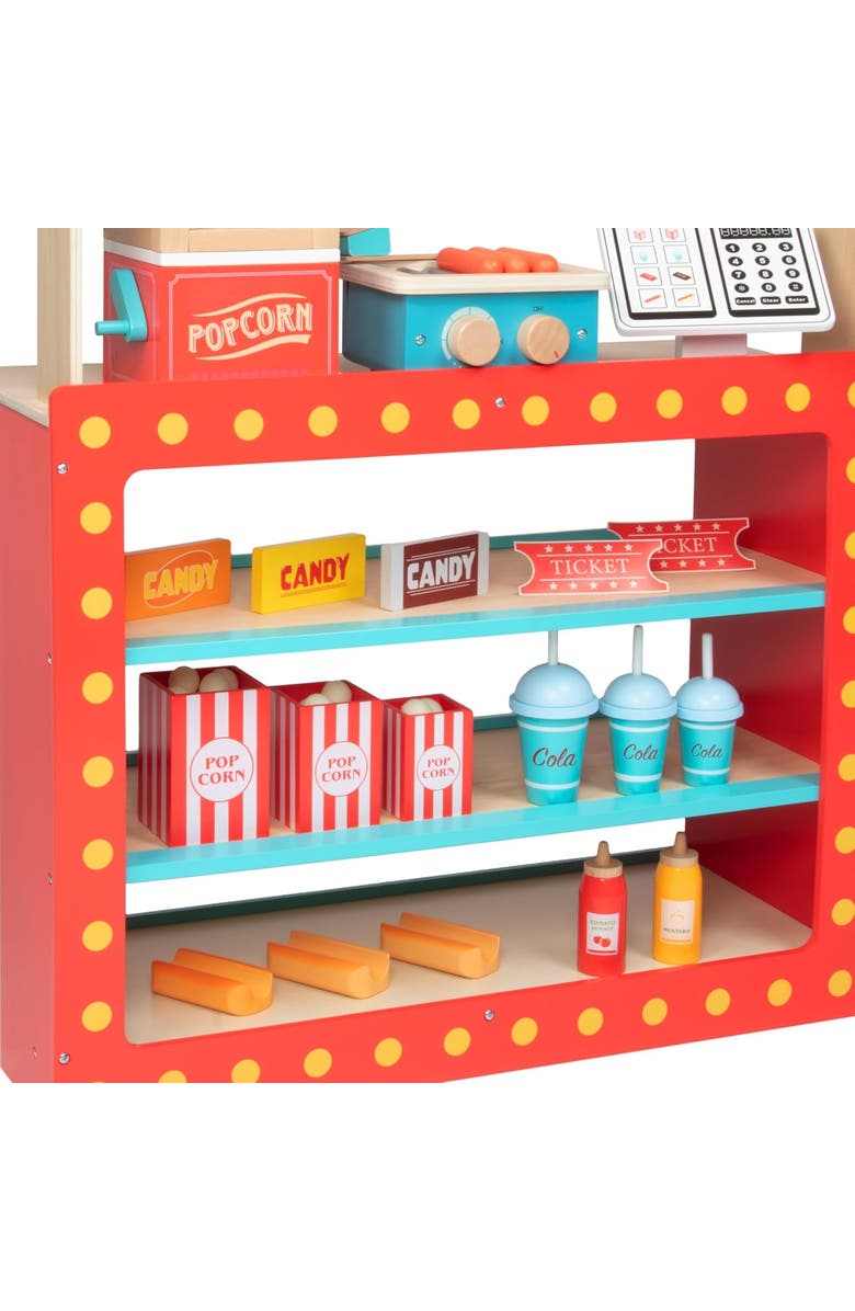 SVAN Movie Theatre Snack Bar Wooden Playset, Alternate, color, Red