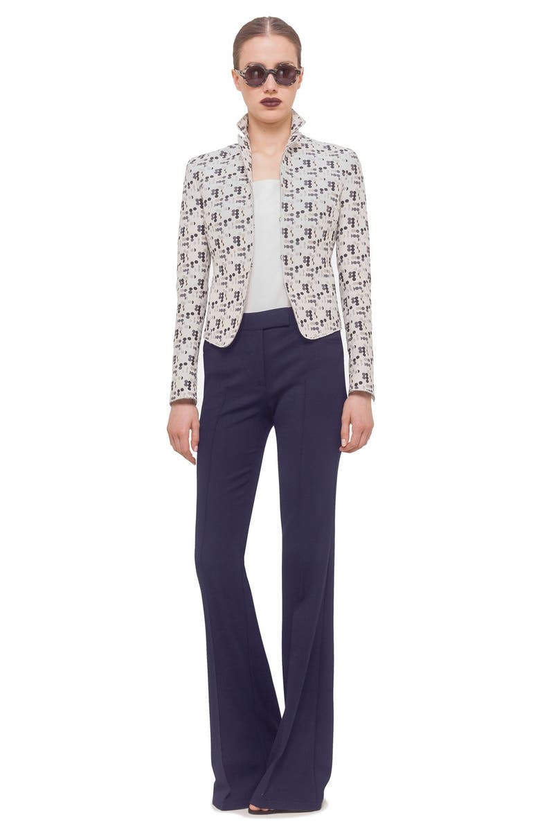 Akris punto 'Milton' Flare Leg Tech Wool Pants, Alternate, color,