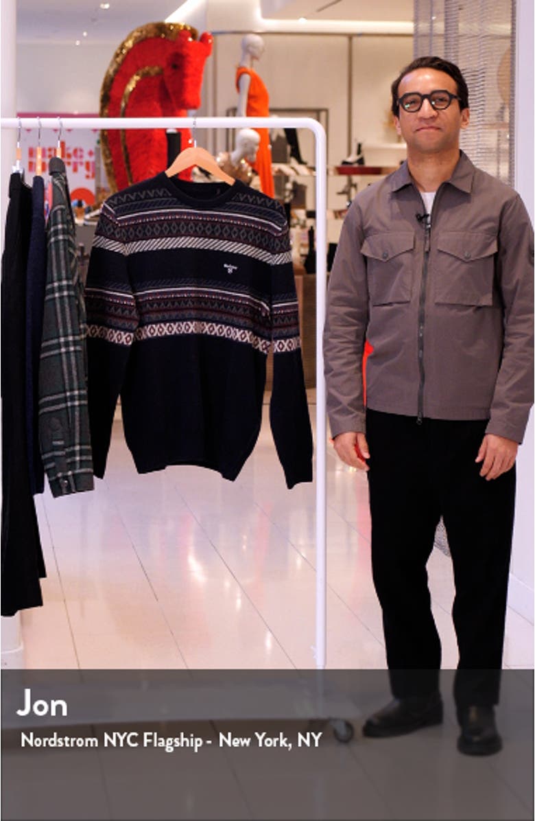 Winterborne Fairisle Lambswool Crewneck Sweater, sales video thumbnail