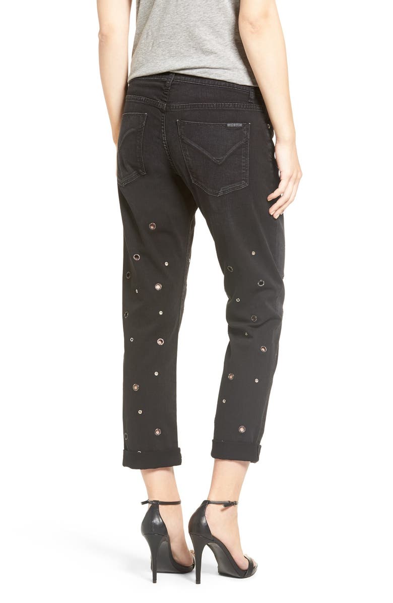 Hudson Jeans Riley Grommet Boyfriend Jeans, Alternate, color, 