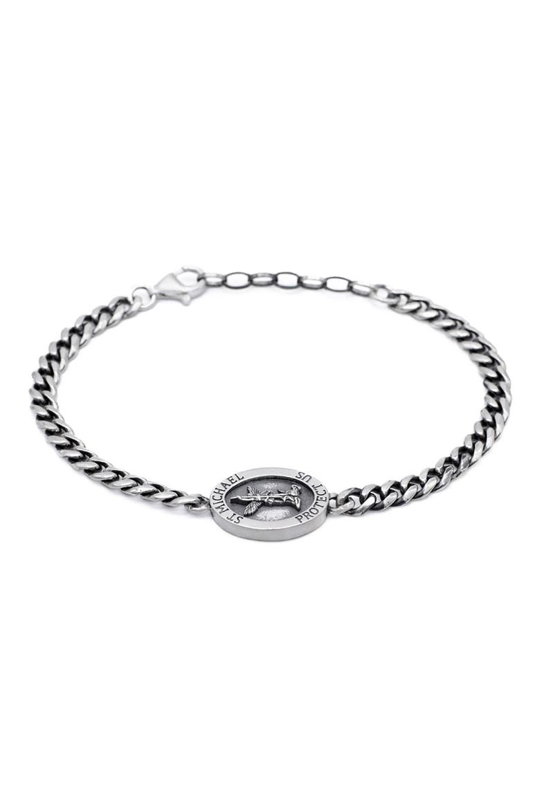 Silver Archangel Bracelet, Main, color, SILVER