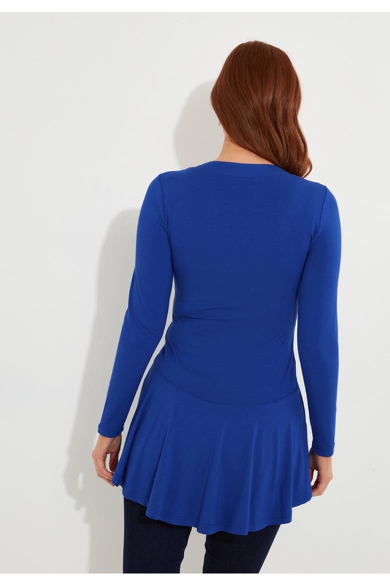 Stretch Knit Babydoll Tunic, Alternate, color, DARK SAPPHIRE