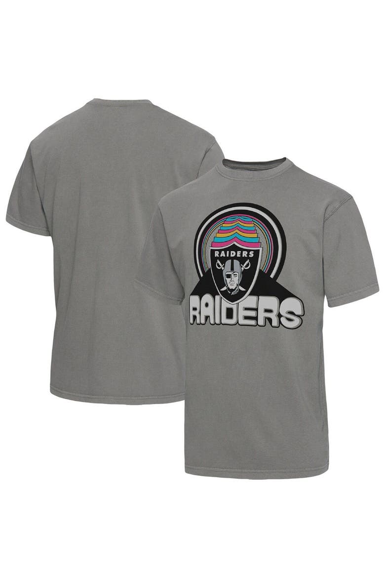 Men's Junk Food Graphite Las Vegas Raiders Wonderland Infinity Vibe T-Shirt, Main, color, Graphite