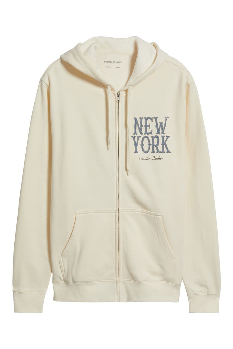 x Cody Bellinger NY Thugs Zip Hoodie, Alternate, color, CREAM