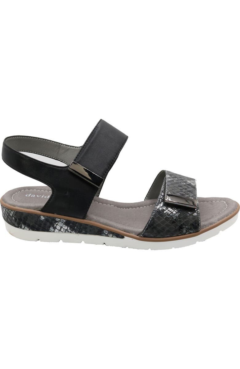 David Tate Civic Slingback Sandal, Alternate, color, Black Multi