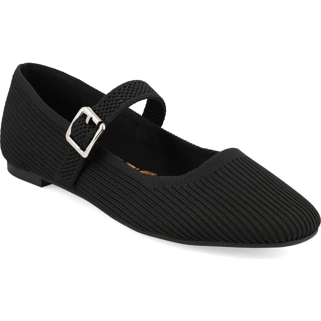 Mia Brita Mary Jane Flat In Black