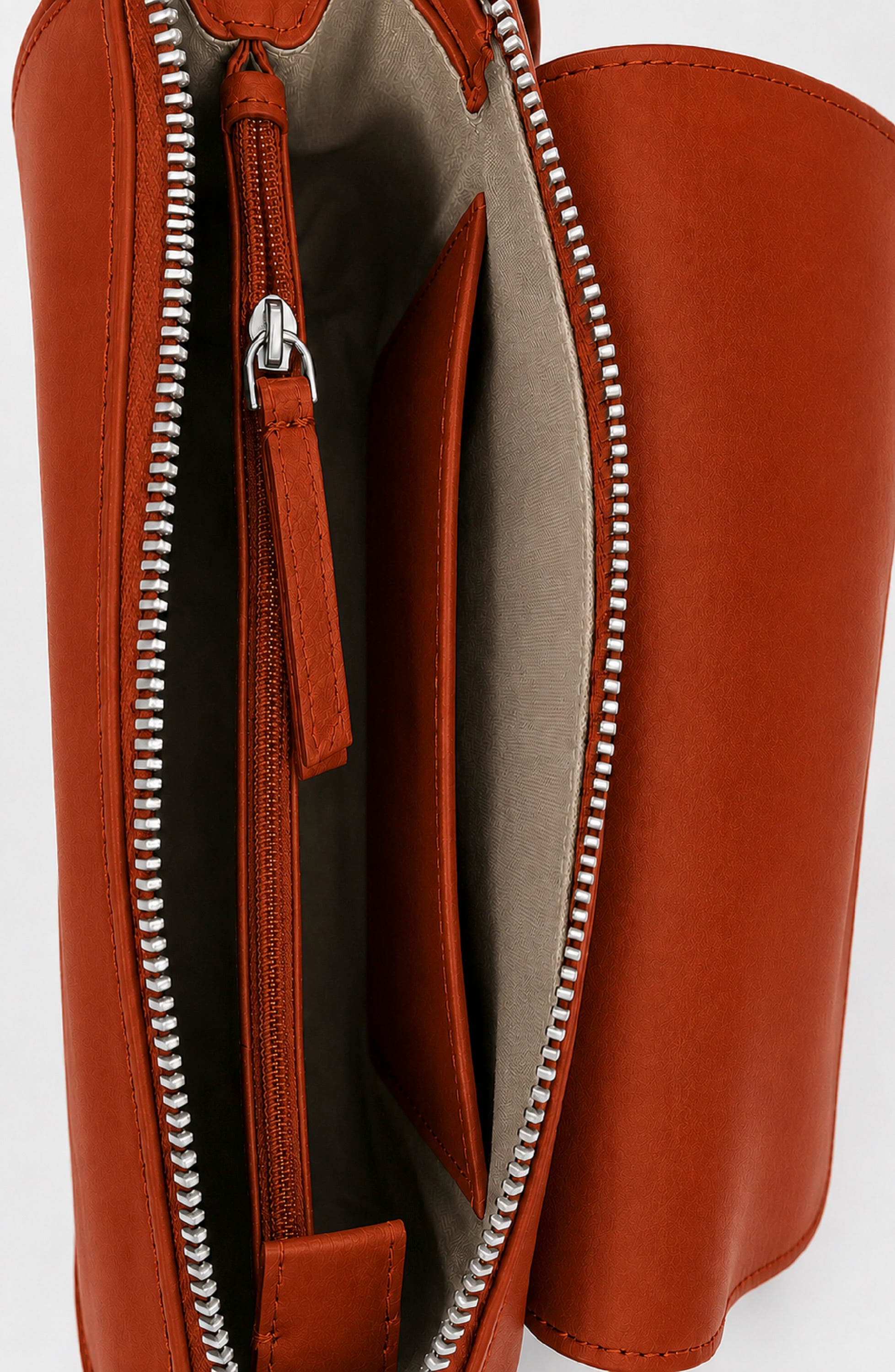 Nora Leather Crossbody Bag, Alternate, color, RUST