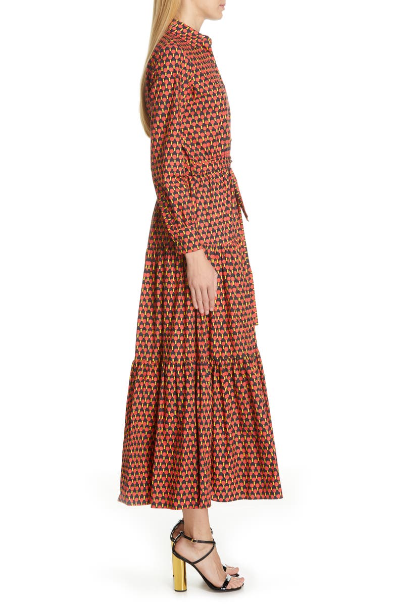 La DoubleJ Bellini Print Poplin Maxi Dress, Alternate, color,
