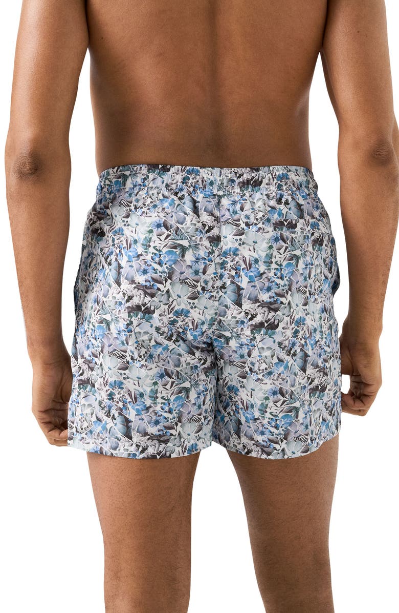 Eton Print Swim Trunks, Alternate, color, Blue Multi