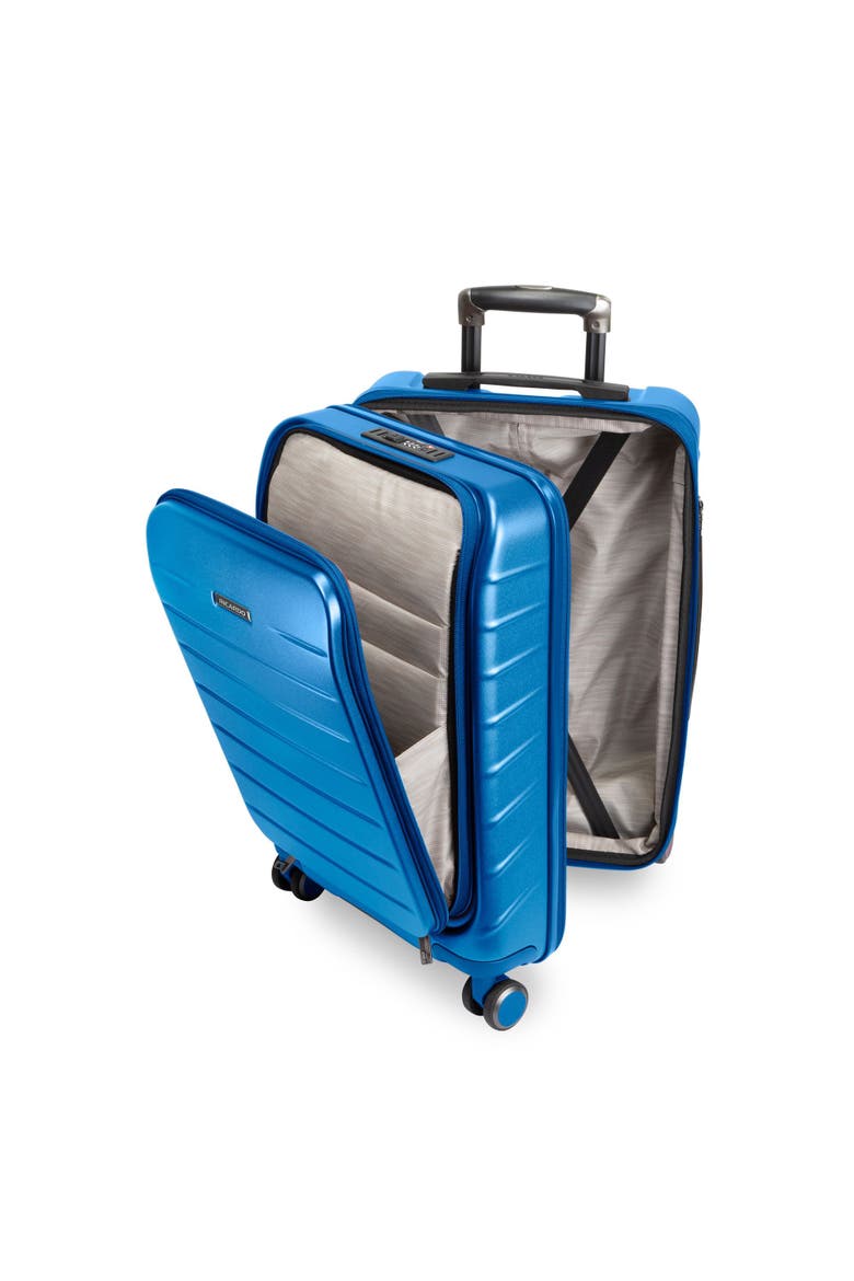 Santa Rosa Hardside Expandable 2 Piece Set 20" Front Access Carry On & 24" Checked Spinner, Alternate, color, Brilliant Blue