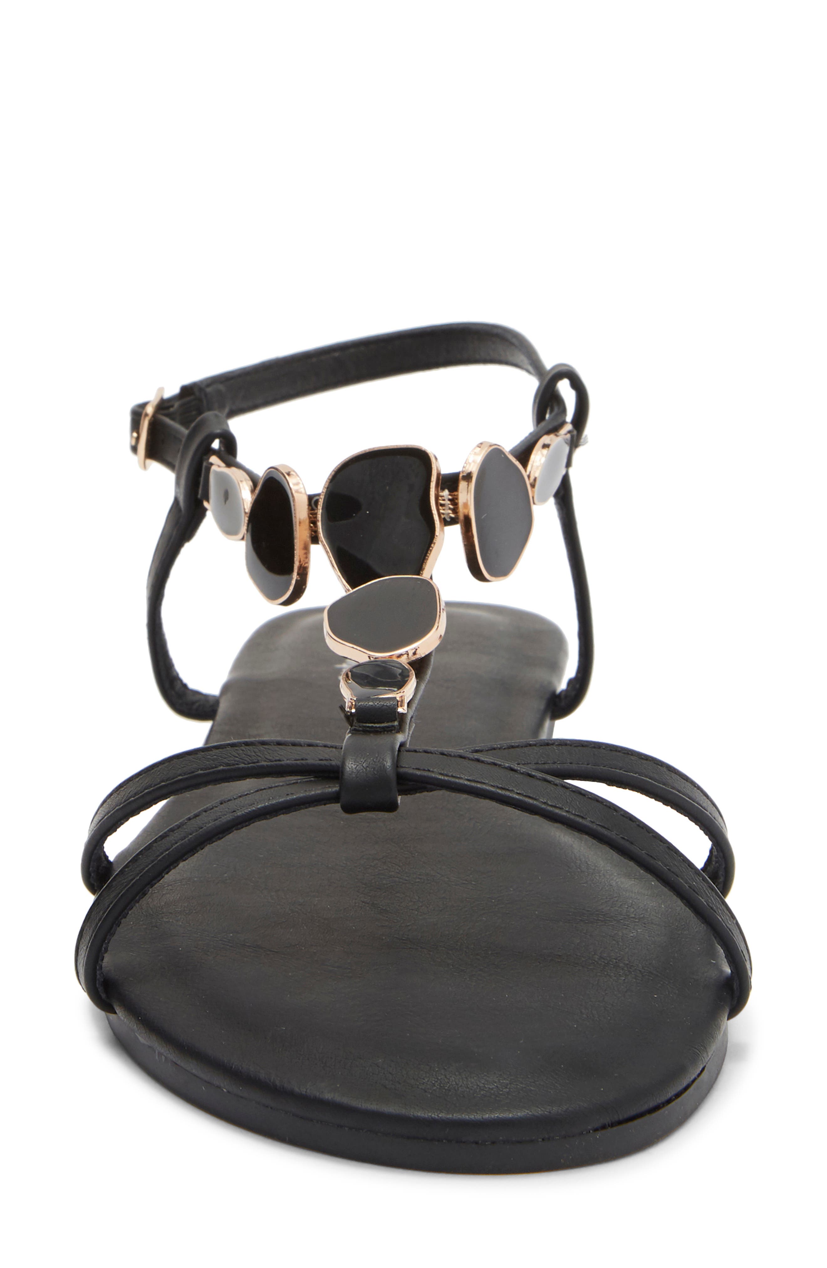 TOP MODA Verne Sandal, Alternate, color, Black