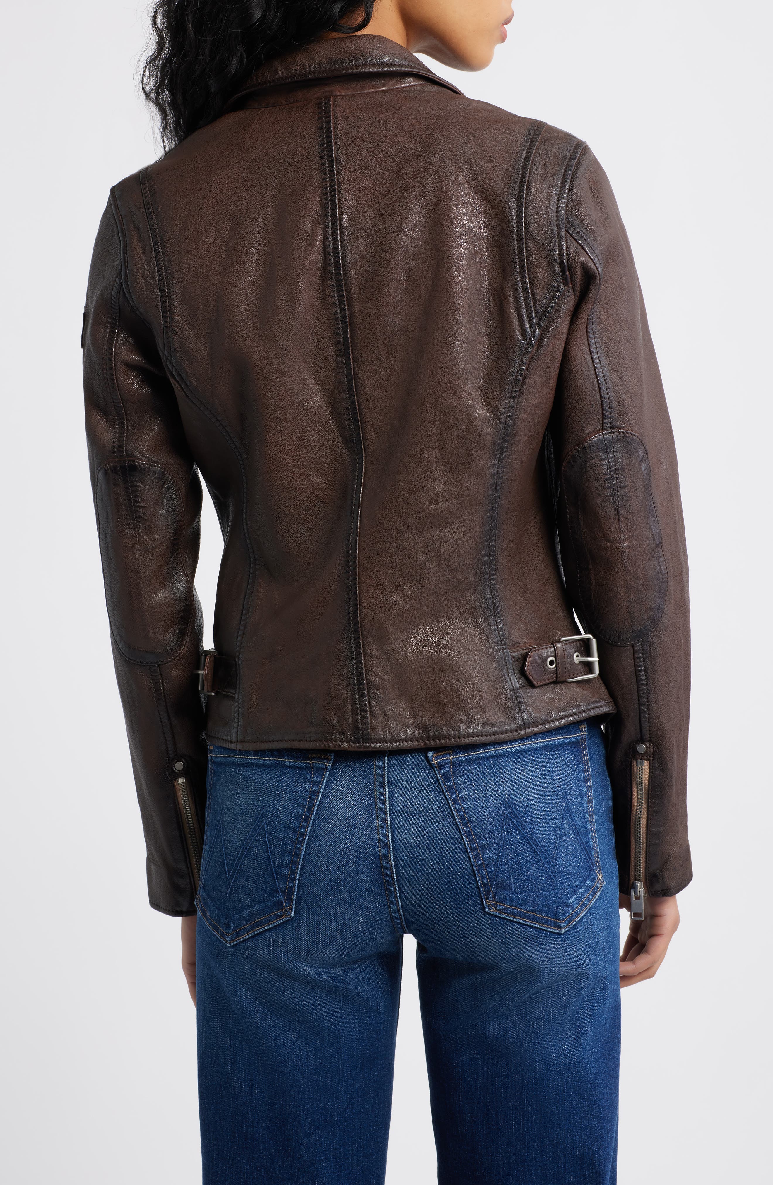 Sofia Lambskin Moto Jacket - image 4