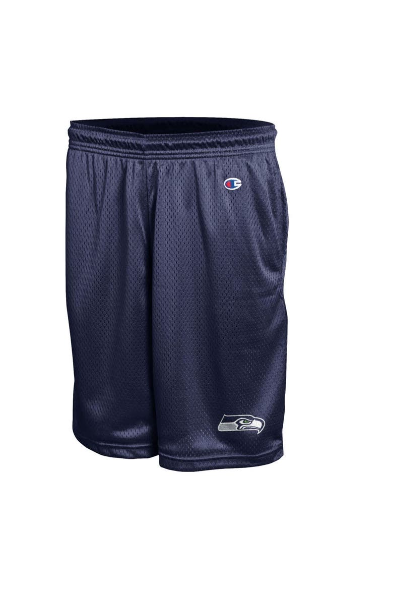 Men's Champion College Navy Seattle Seahawks Classic Mesh Shorts, Alternate, color, College Navy